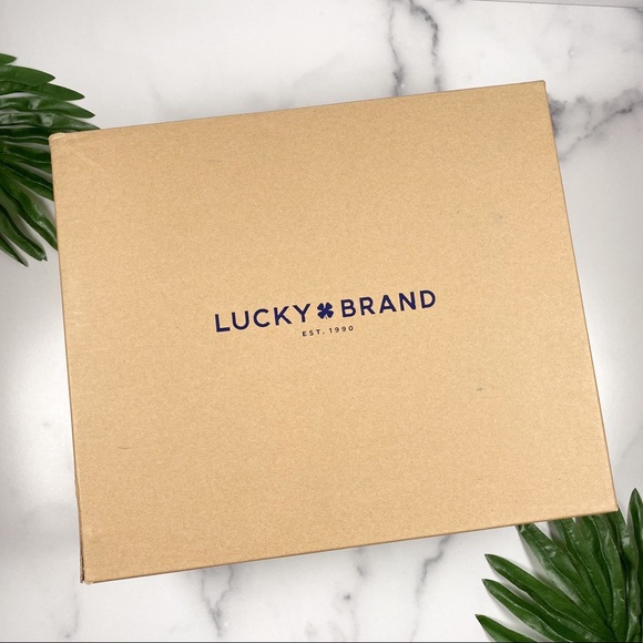 NIB Lucky Brand Yoanna Lace Up Wedge Bootie - Picture 6 of 8